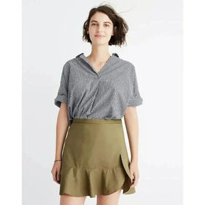 Madewell Olive Mini Skirt